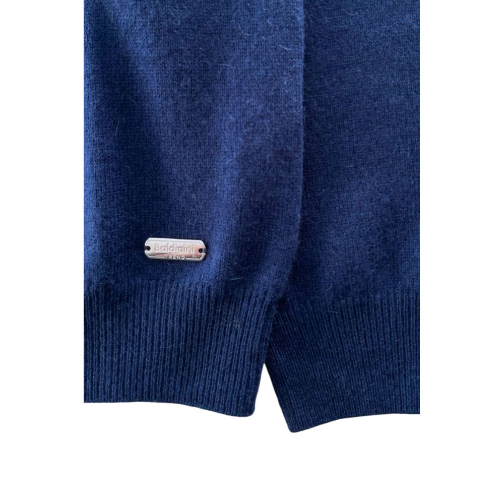 Baldinini Trend Blauwe Kasjmieren Herentrui