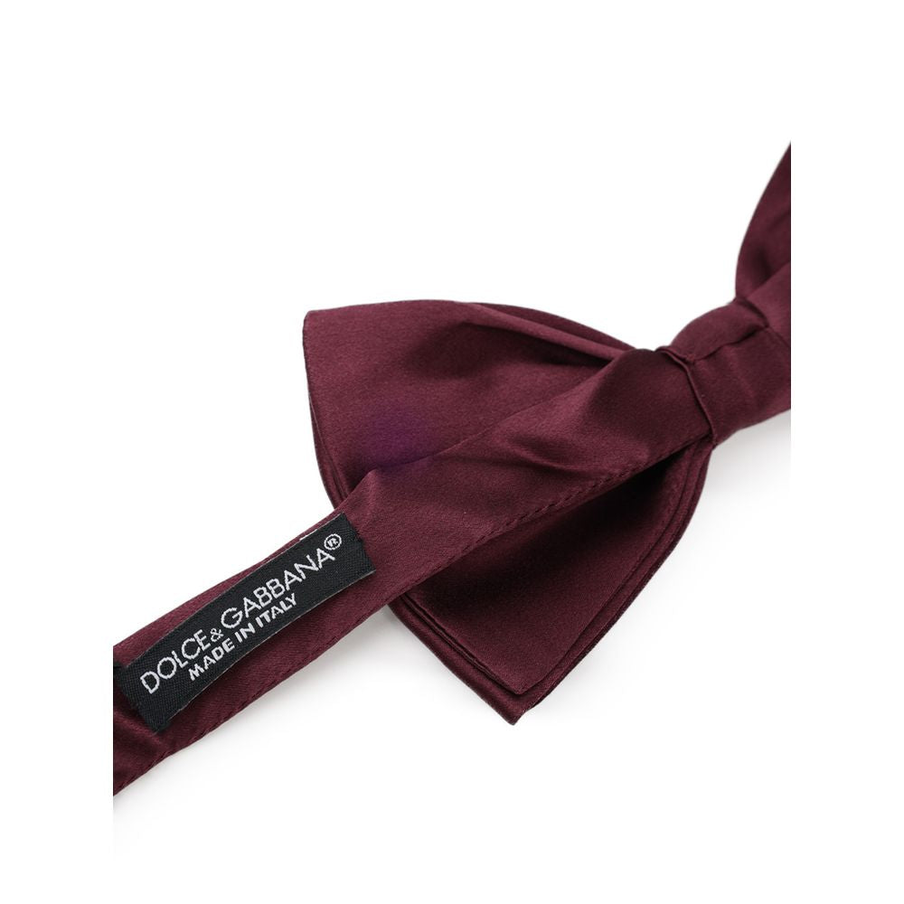 Dolce & Gabbana Bordeaux Zijden Strikdass