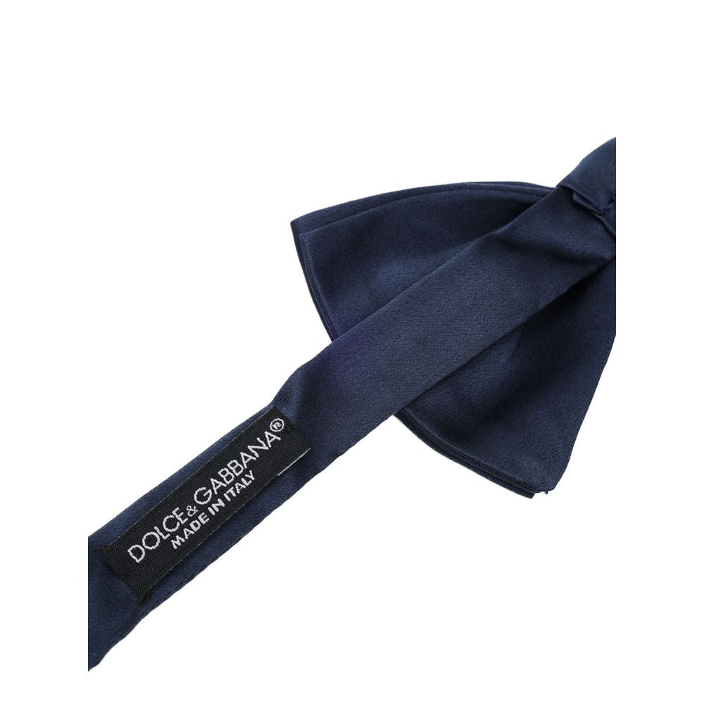 Dolce & Gabbana Blauwe Zijden Strik