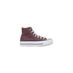 Converse paarse stoffen platformsneakers