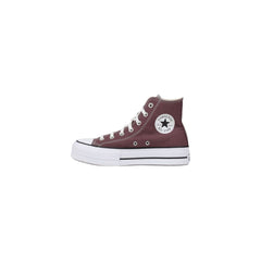Converse paarse stoffen platformsneakers