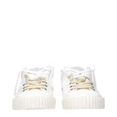 Maison Margiela Witte Leren Lage Sneakers