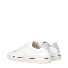 Maison Margiela Witte Leren Lage Sneakers
