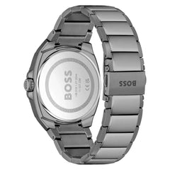 Hugo Boss Graue Edelstahl-Armbanduhr