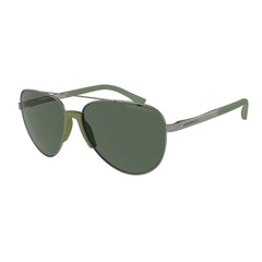 Emporio Armani Sonnenbrille aus grauem Metall