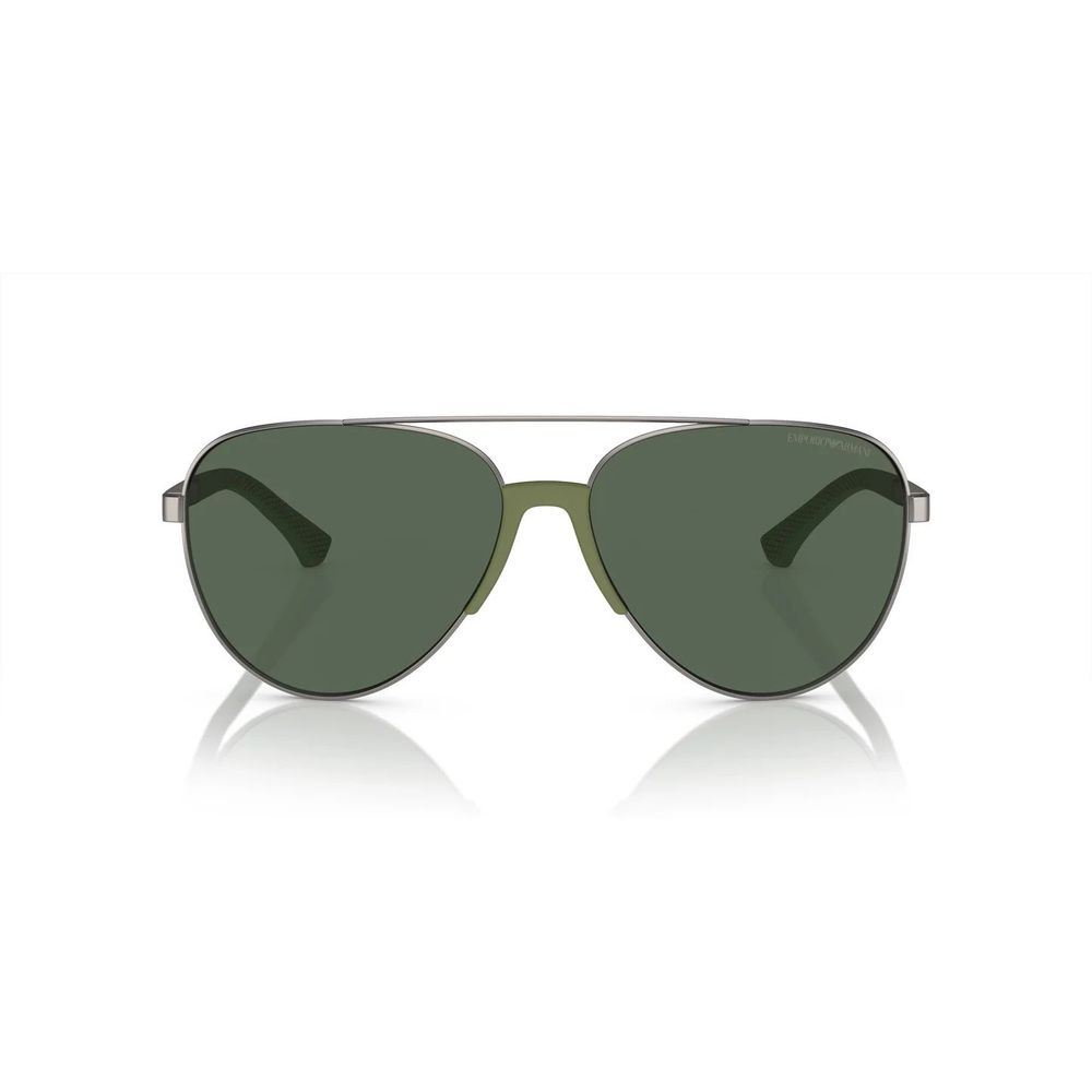 Emporio Armani Sonnenbrille aus grauem Metall