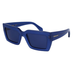 Ferragamo blauwe acetaatzonnebril