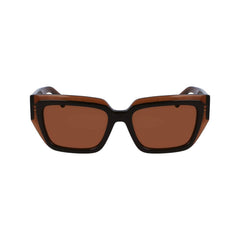 Ferragamo bruine acetaat zonnebril