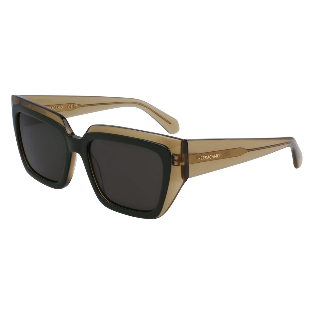 Ferragamo Bicolor-Acetat-Sonnenbrille