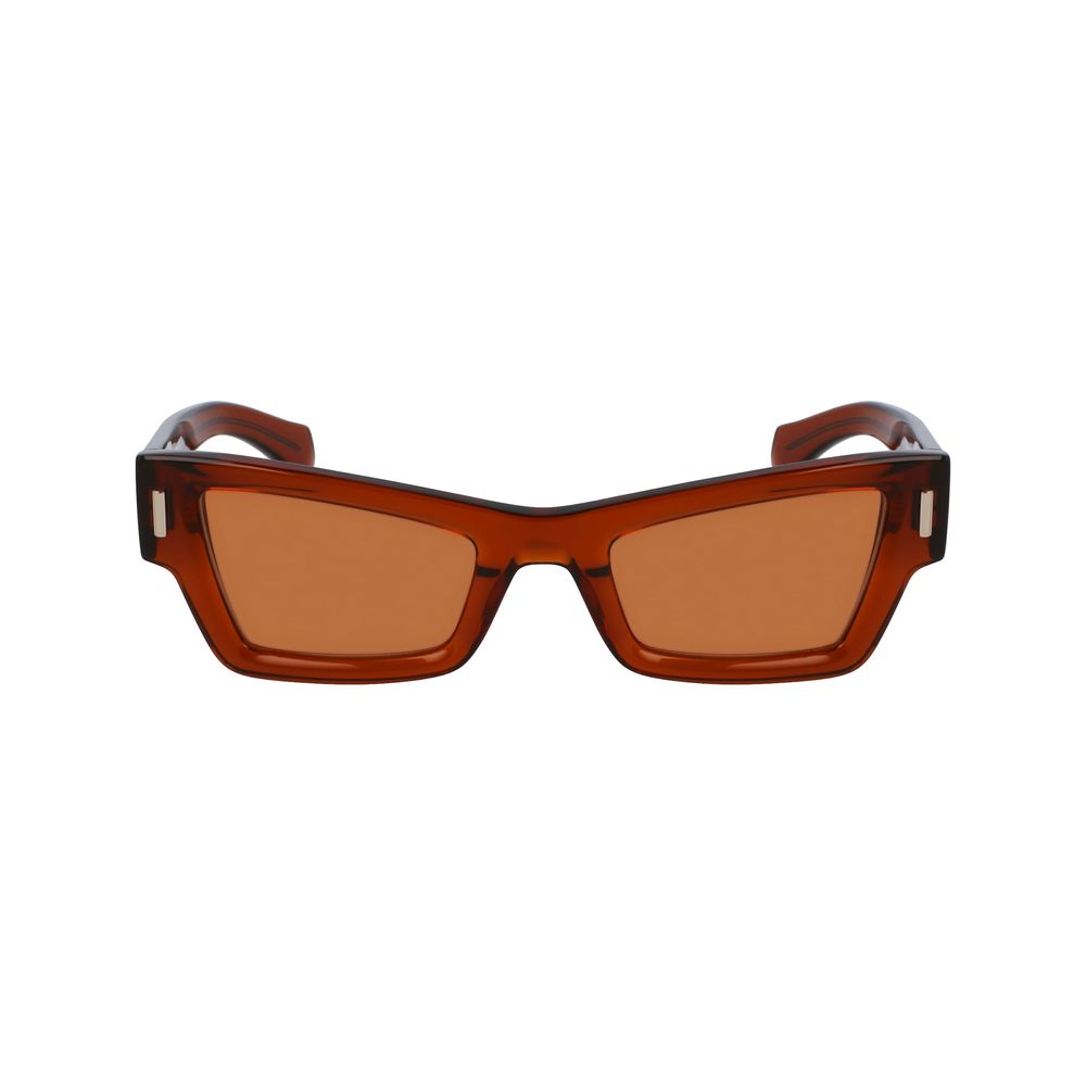 Ferragamo bruine acetaat zonnebril