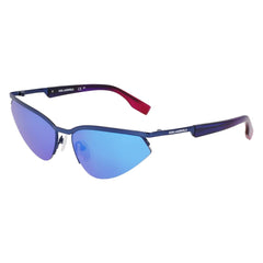 Karl Lagerfeld Sonnenbrille aus blauem Metall