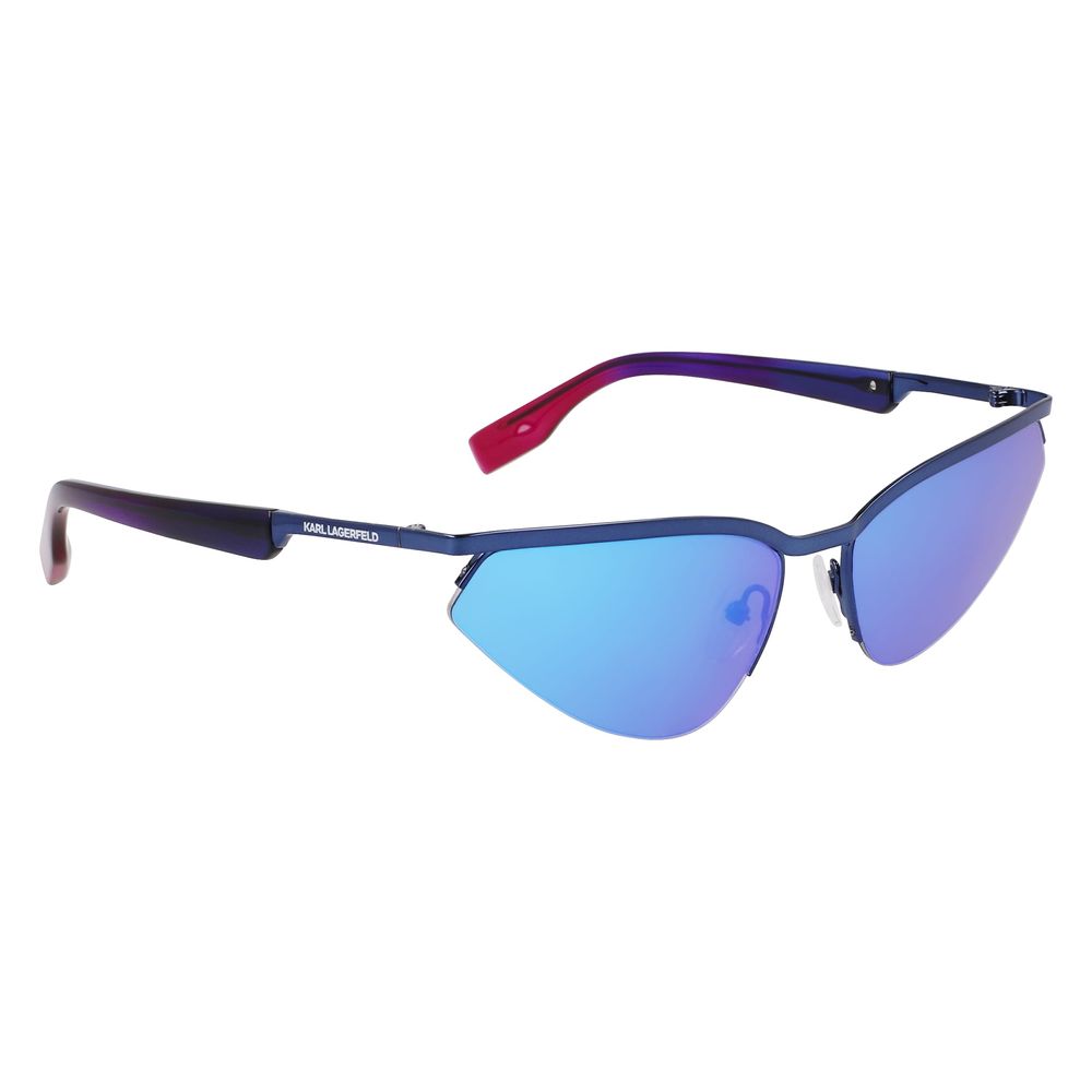 Karl Lagerfeld Sonnenbrille aus blauem Metall