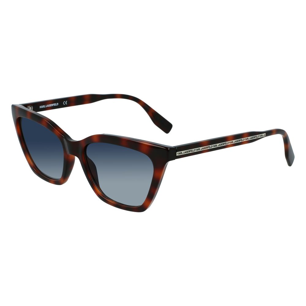 Karl Lagerfeld – Braune Sonnenbrille mit Spritzguss