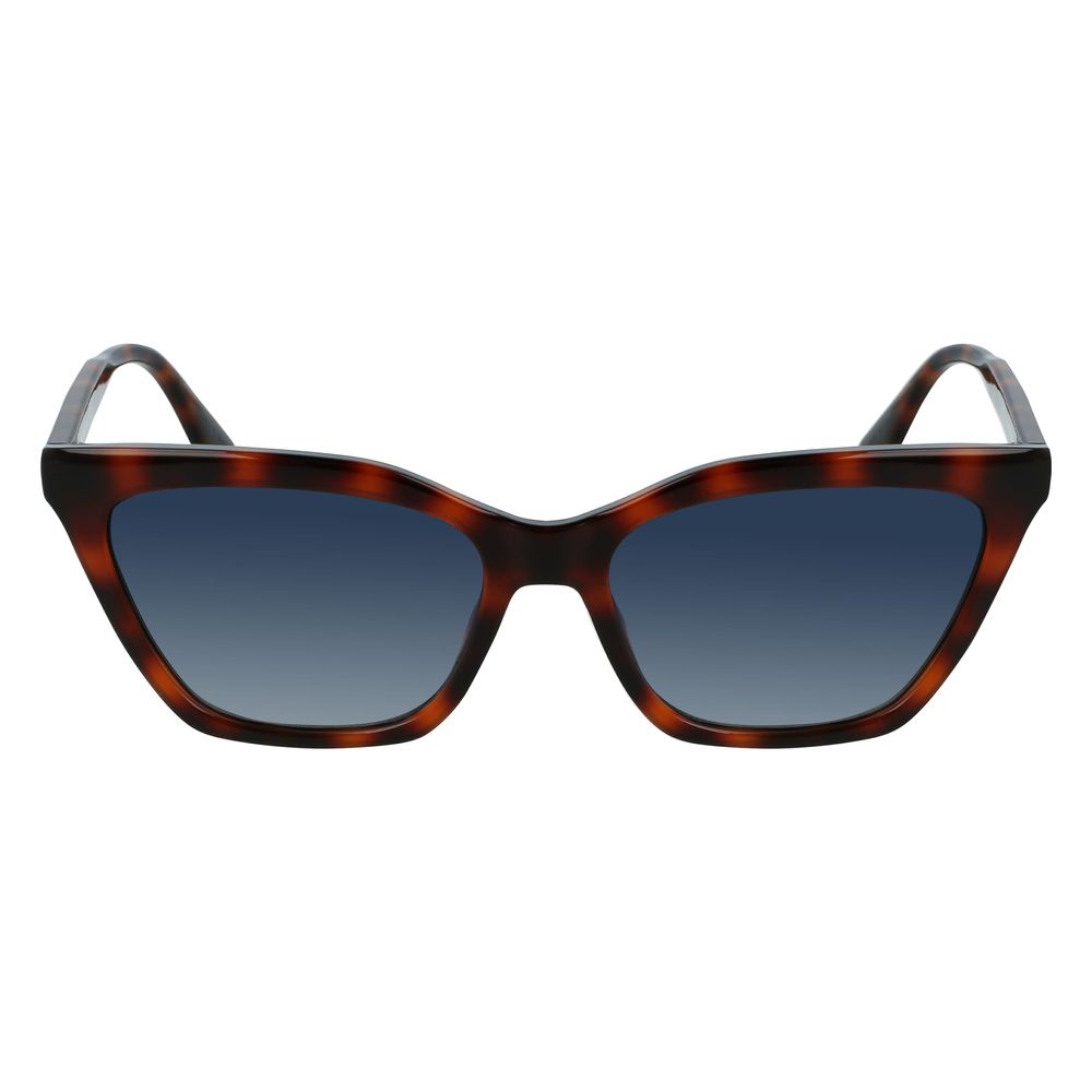 Karl Lagerfeld – Braune Sonnenbrille mit Spritzguss