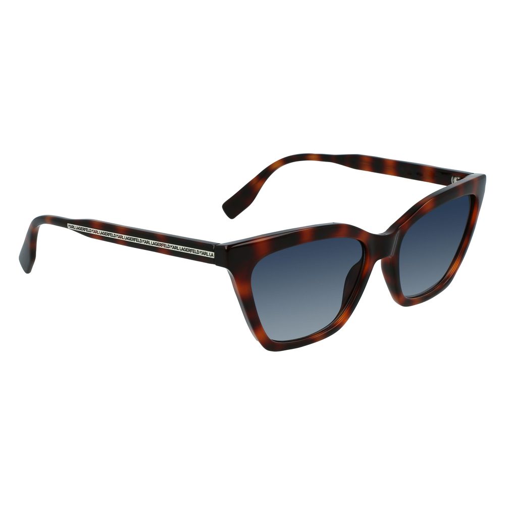 Karl Lagerfeld – Braune Sonnenbrille mit Spritzguss