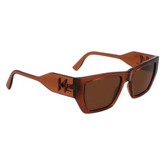 Karl Lagerfeld – Braune Sonnenbrille mit Spritzguss