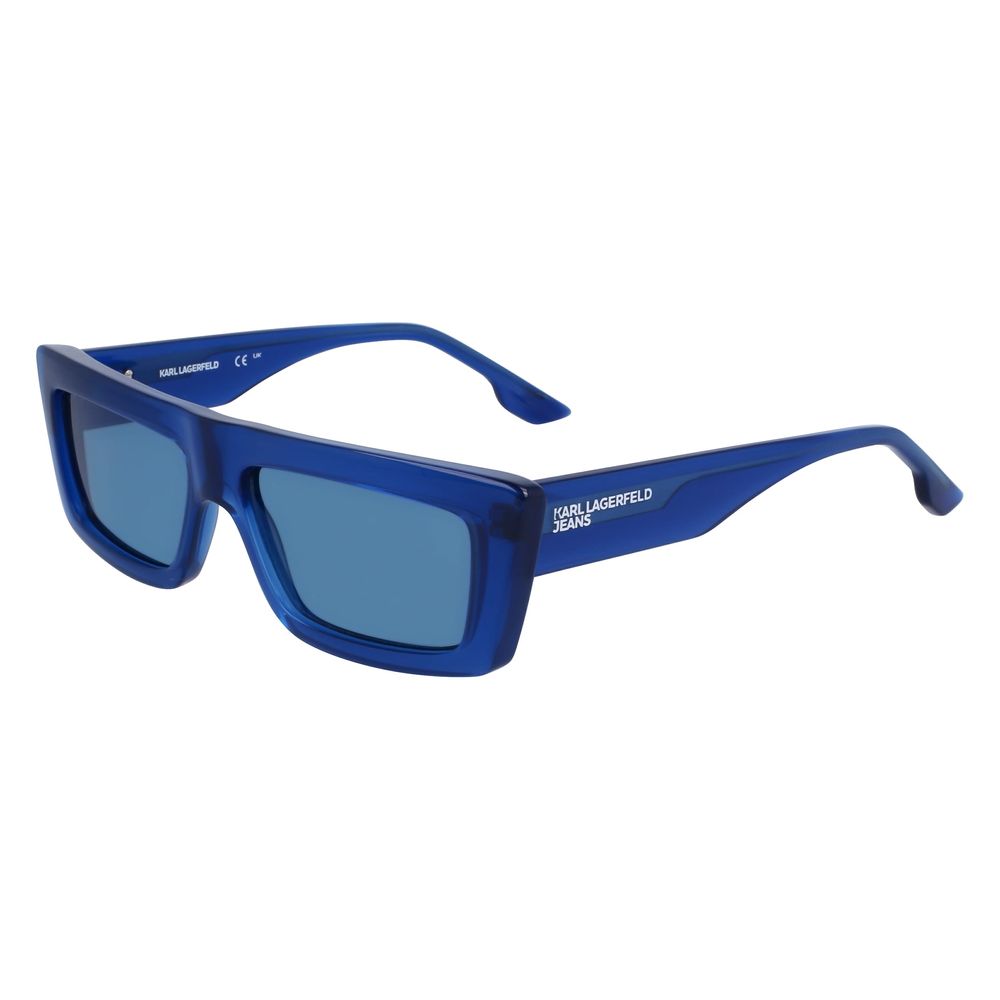 Karl Lagerfeld – Blaue Sonnenbrille mit Spritzguss