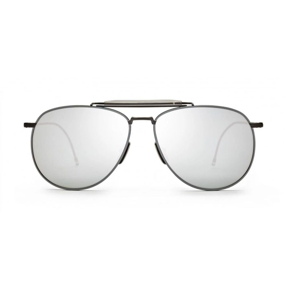 Thom Browne Sonnenbrille aus grauem Titan