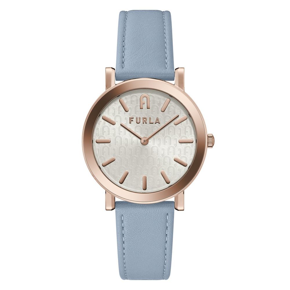 Furla Blaue Lederarmbanduhr