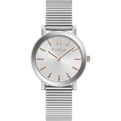 Furla Damenarmbanduhr aus grauem Edelstahl