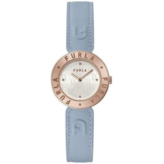 Furla Blauw Lederen Dameshorloge