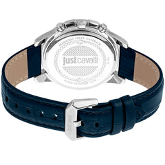 Just Cavalli Zwart Lederen Armband Horloge