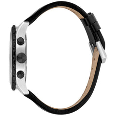 Just Cavalli Zwart Leren Horloge