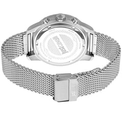 Just Cavalli Grau Edelstahl Armbanduhr