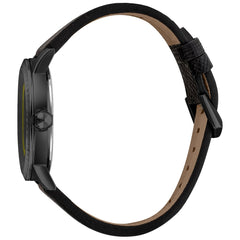 Just Cavalli Zwart Leren Horloge