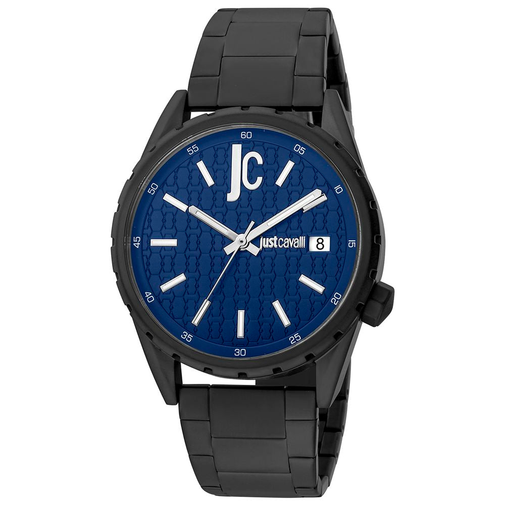 Just Cavalli Black Stainless Steel Dress Watch