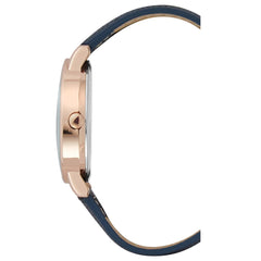 Nine West Blue Leather Dress Watch