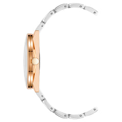 Nine West Gray Metal Dress Watch
