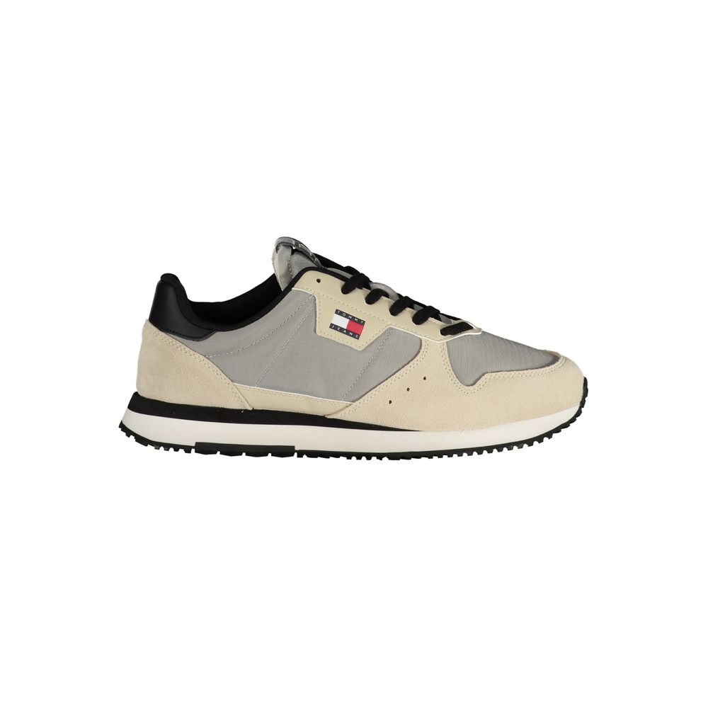 Tommy Hilfiger Grigio Leder Herren-Sneaker