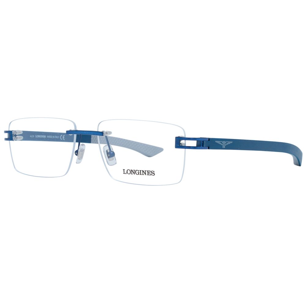Longines blauwmetalen bril (montuur)
