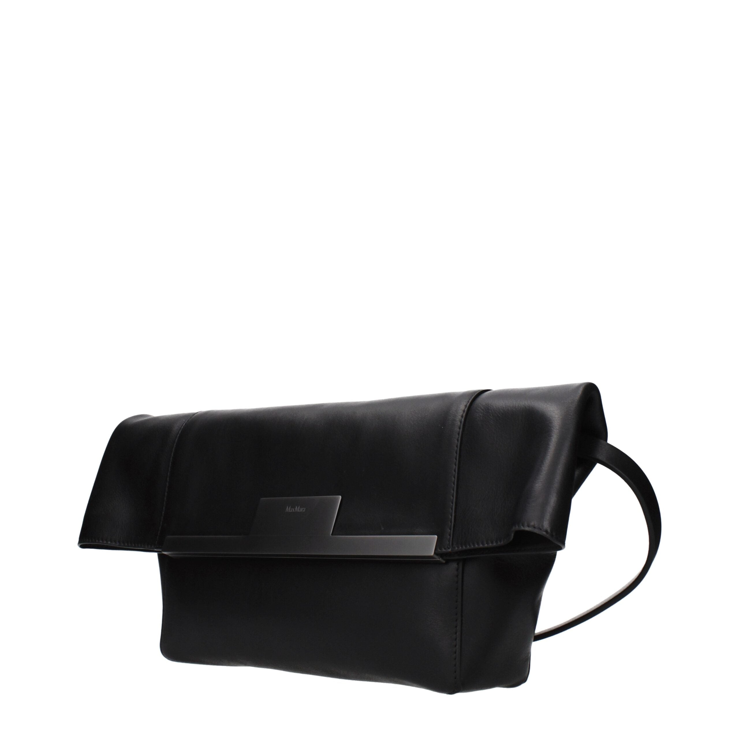 Max Mara Umhängetasche aus schwarzem Leder
