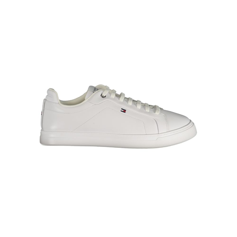 Tommy Hilfiger Weiße Polyurethan Herren-Sneaker