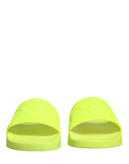 Dolce & Gabbana Groene Rubberen Muiltjes Sandalen Strandkleding Schoenen