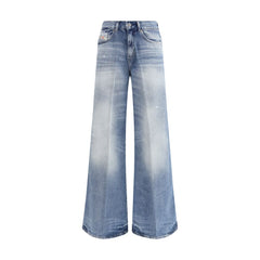 Diesel Blauwe Katoenen Bootcut Jeans