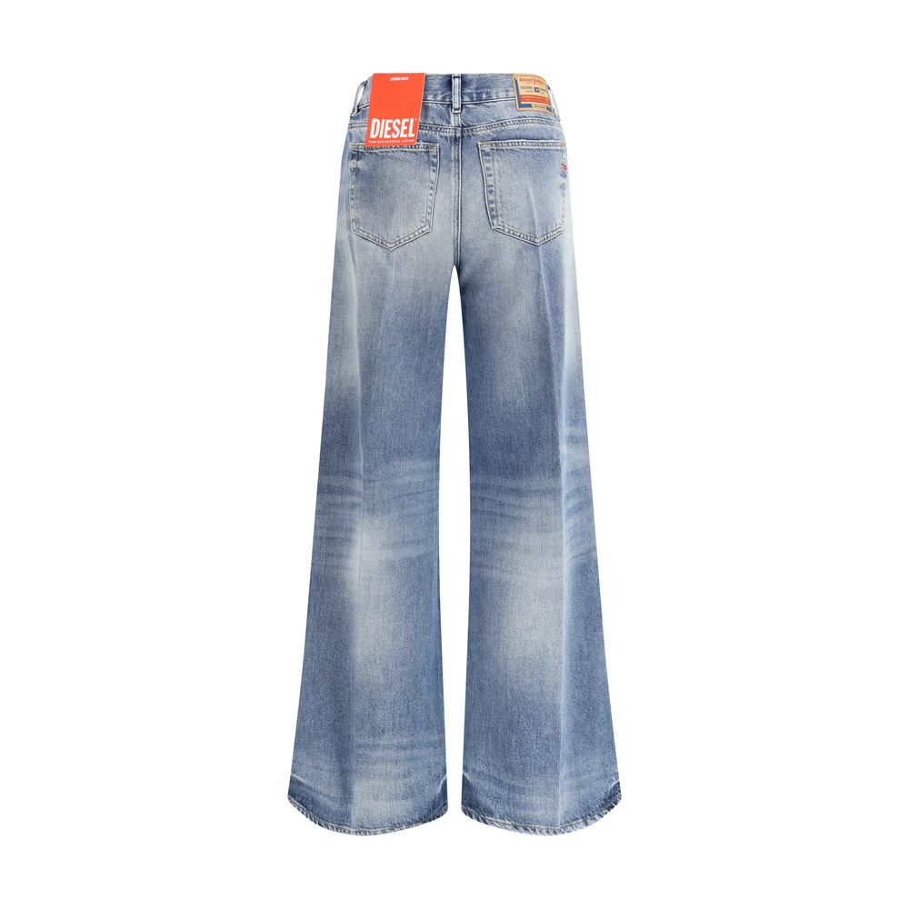 Diesel Blauwe Katoenen Bootcut Jeans