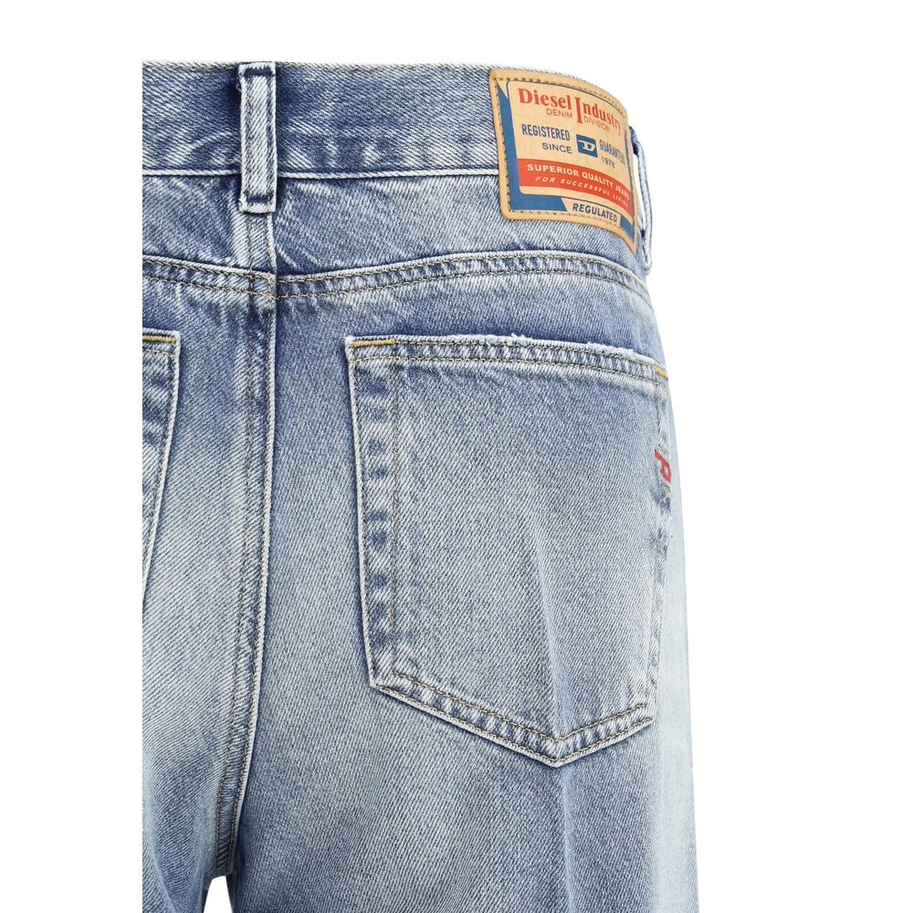 Diesel Blauwe Katoenen Bootcut Jeans