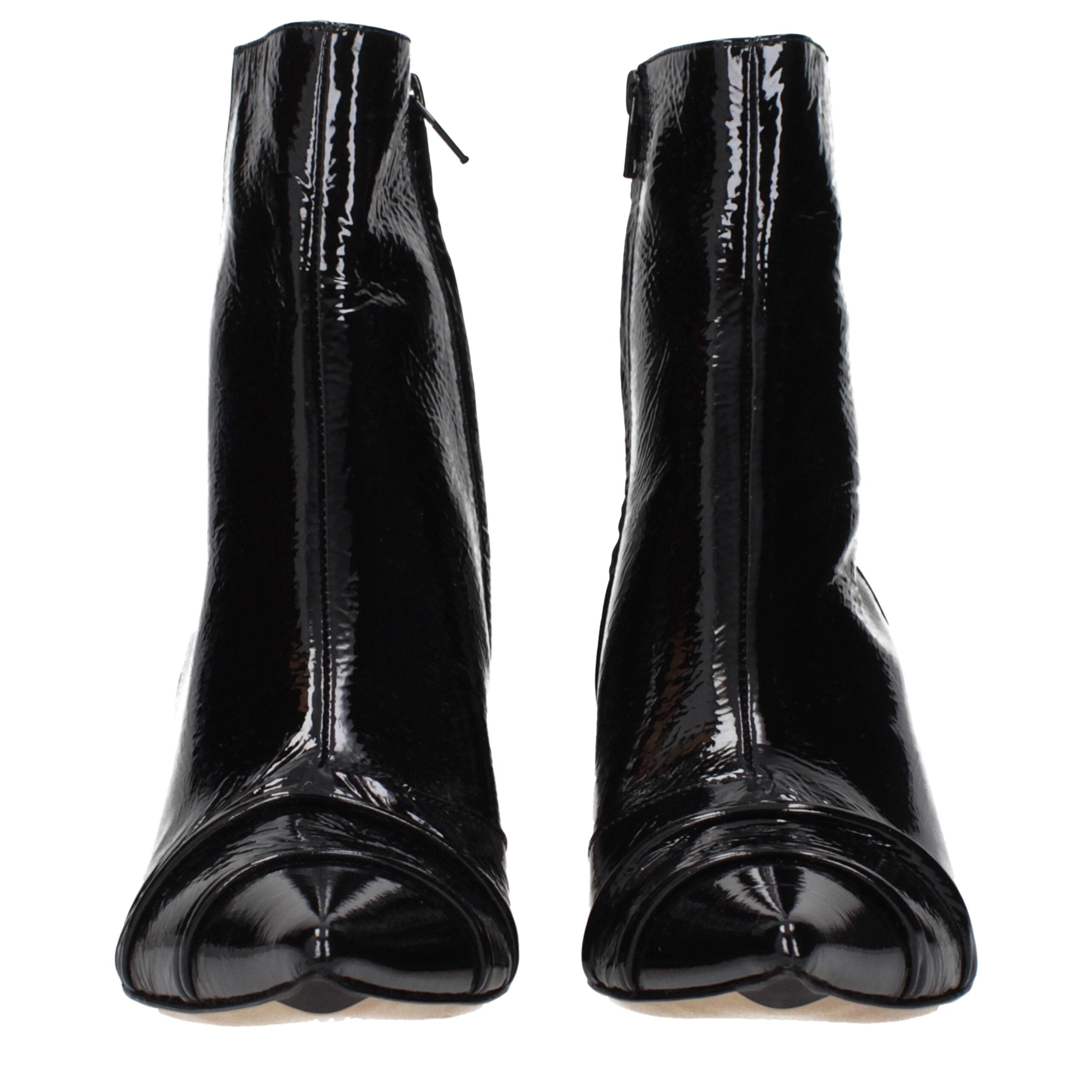 Maison Margiela Schwarze Ankle Boots aus Leder