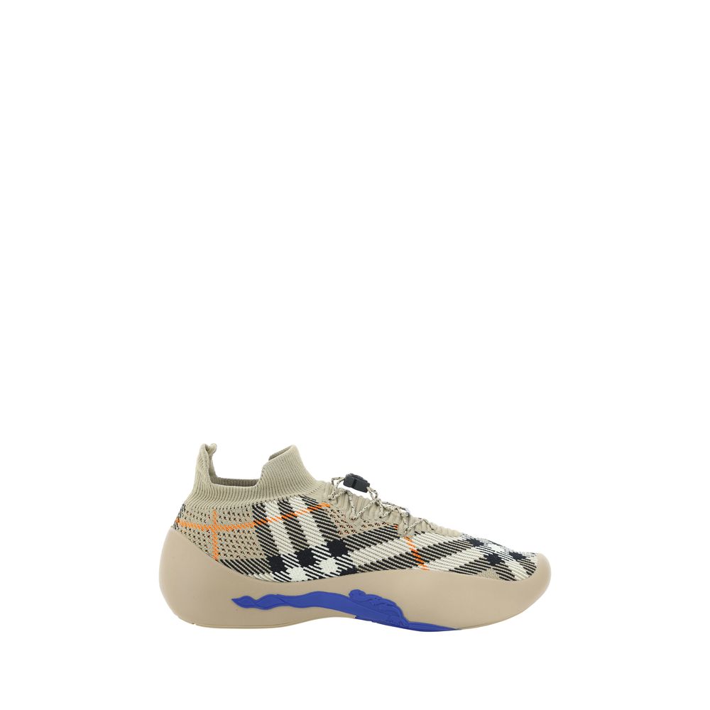 Burberry Bruine Polyester Atletische Sneakers