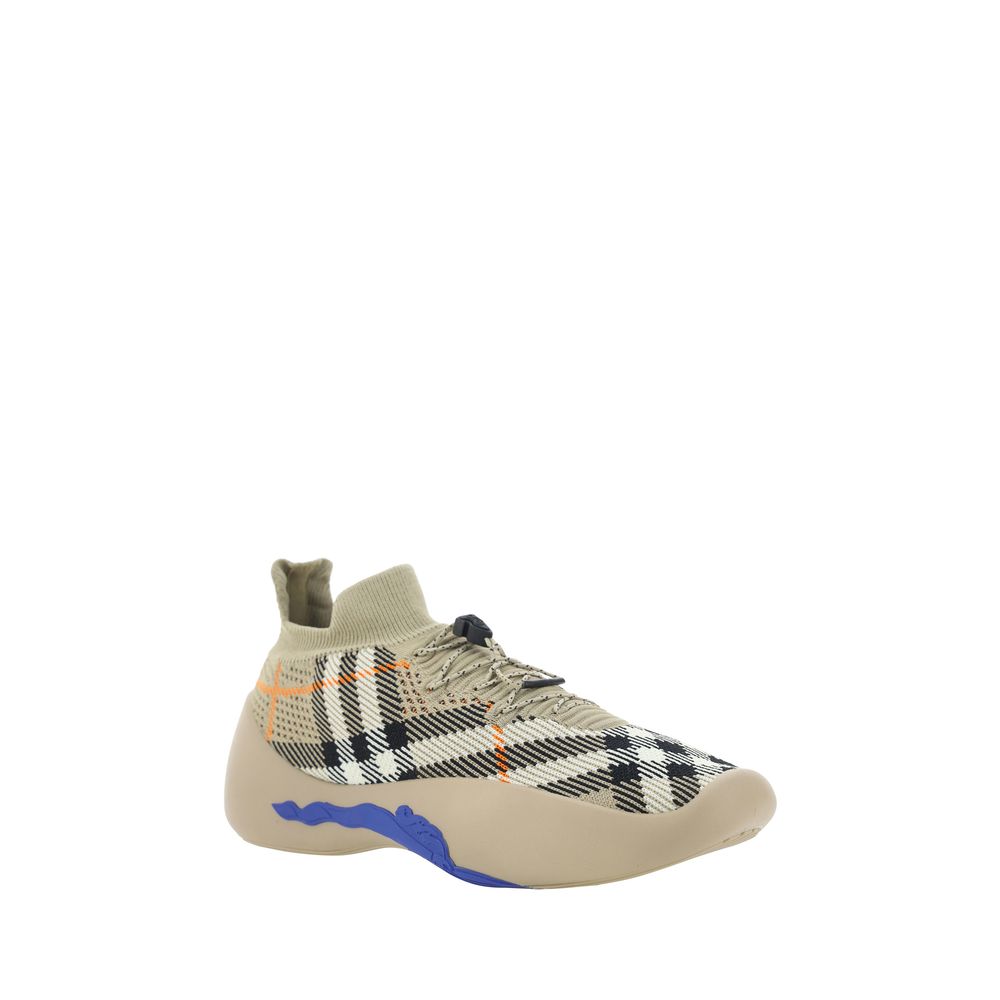Burberry Bruine Polyester Atletische Sneakers