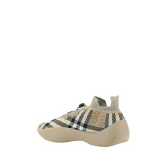 Burberry Bruine Polyester Atletische Sneakers