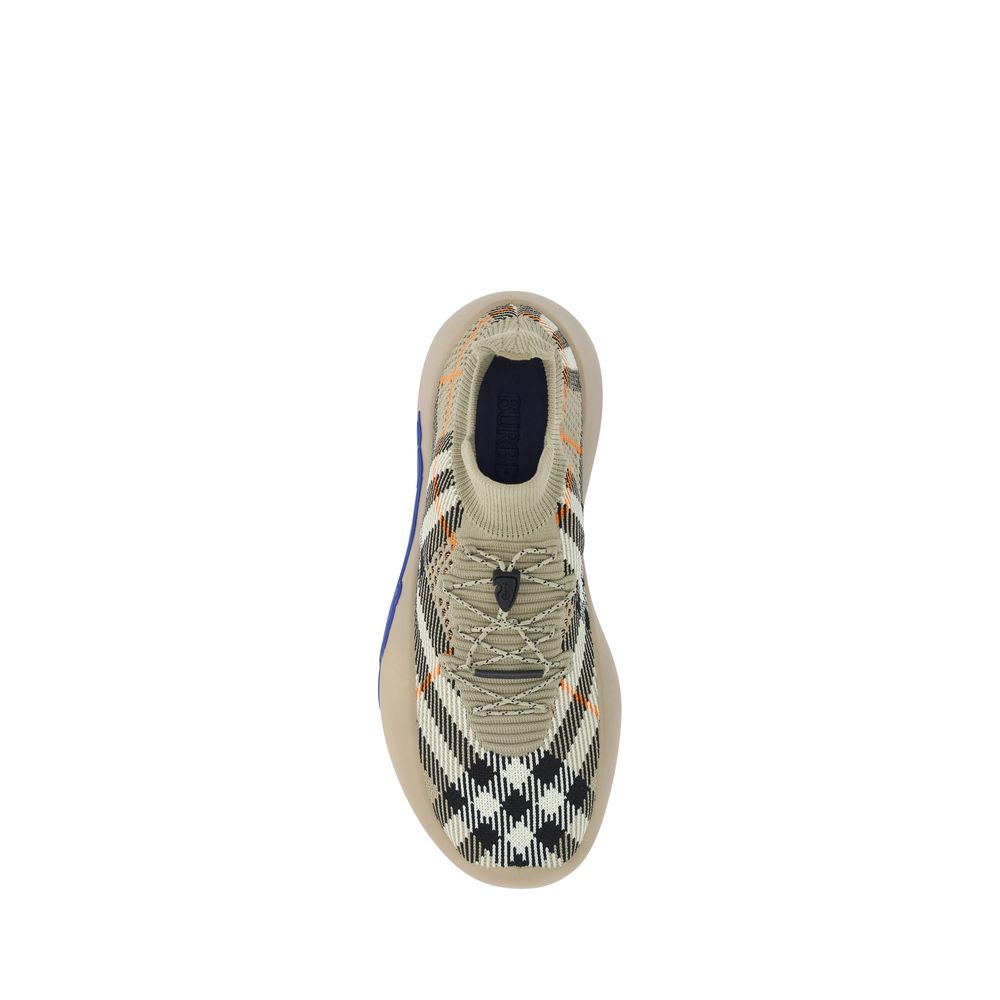 Burberry Bruine Polyester Atletische Sneakers
