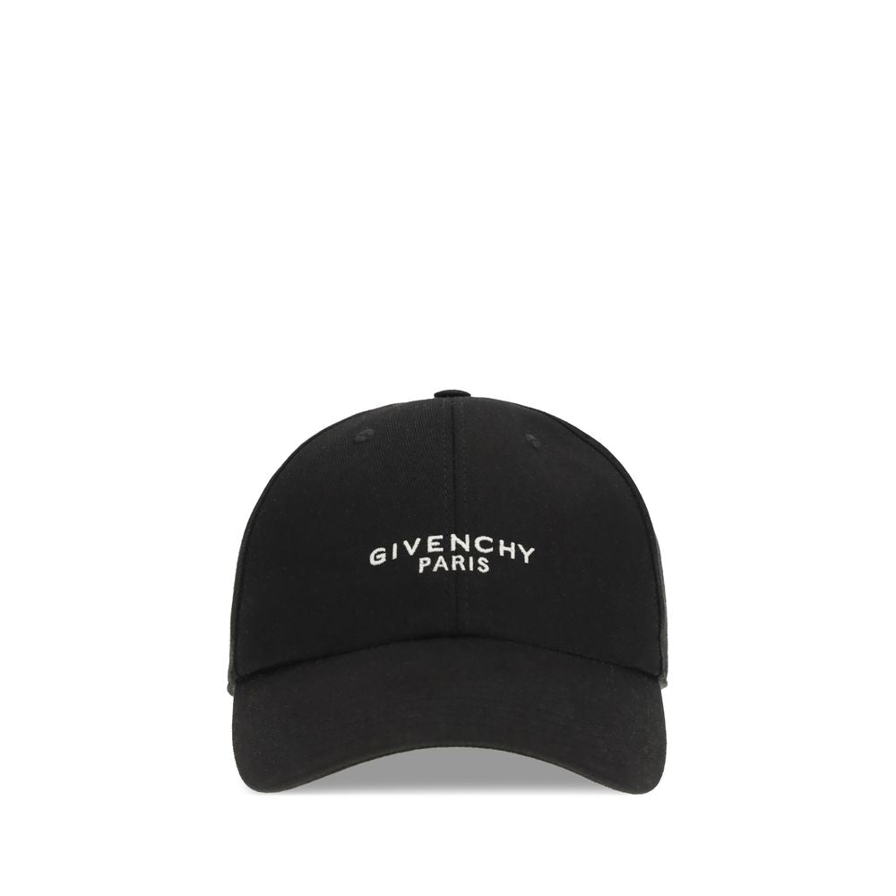 Givenchy Zwarte Katoenen Pet (Baseballpet)