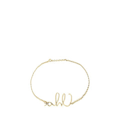 Chloé Gold Brass Thin Belt