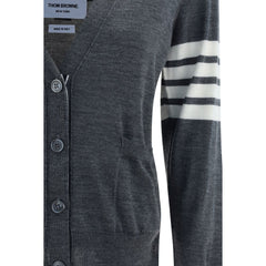 Thom Browne Gray Merino Wool Polo Shirt