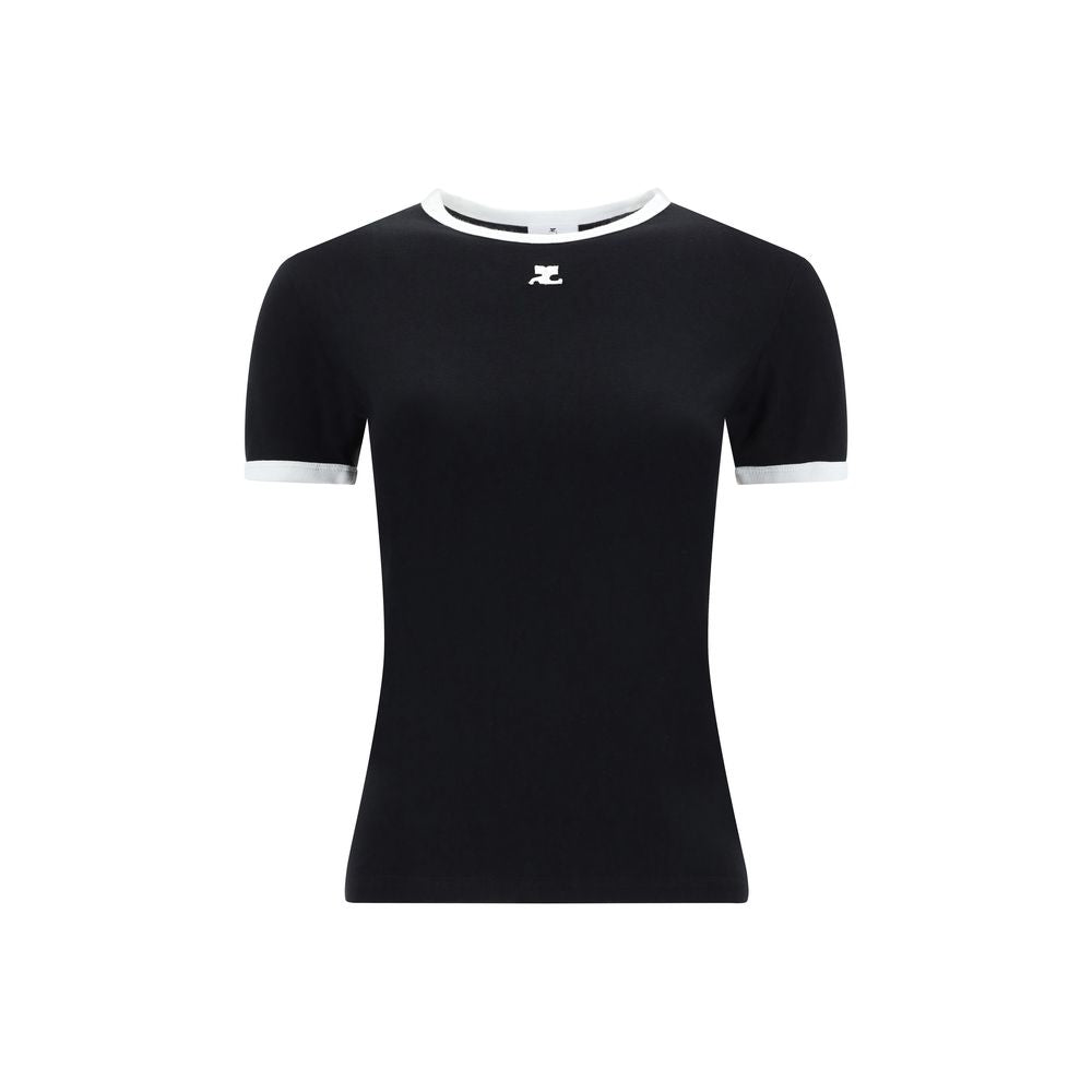 Courrèges Zwart Katoenen T-shirt