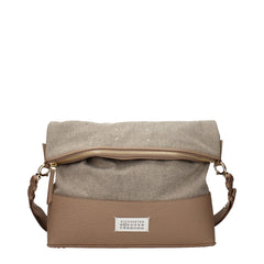 Maison Margiela Beige Stoff-Umhängetasche
